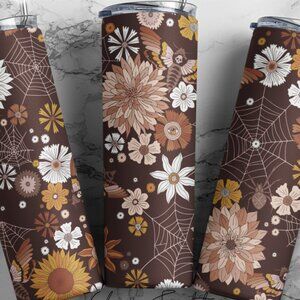Boho Spooky Stainless Steel Metal Insulated Tumbler